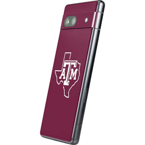 Texas A&M University Black Logo Google Pixel 7a Skin